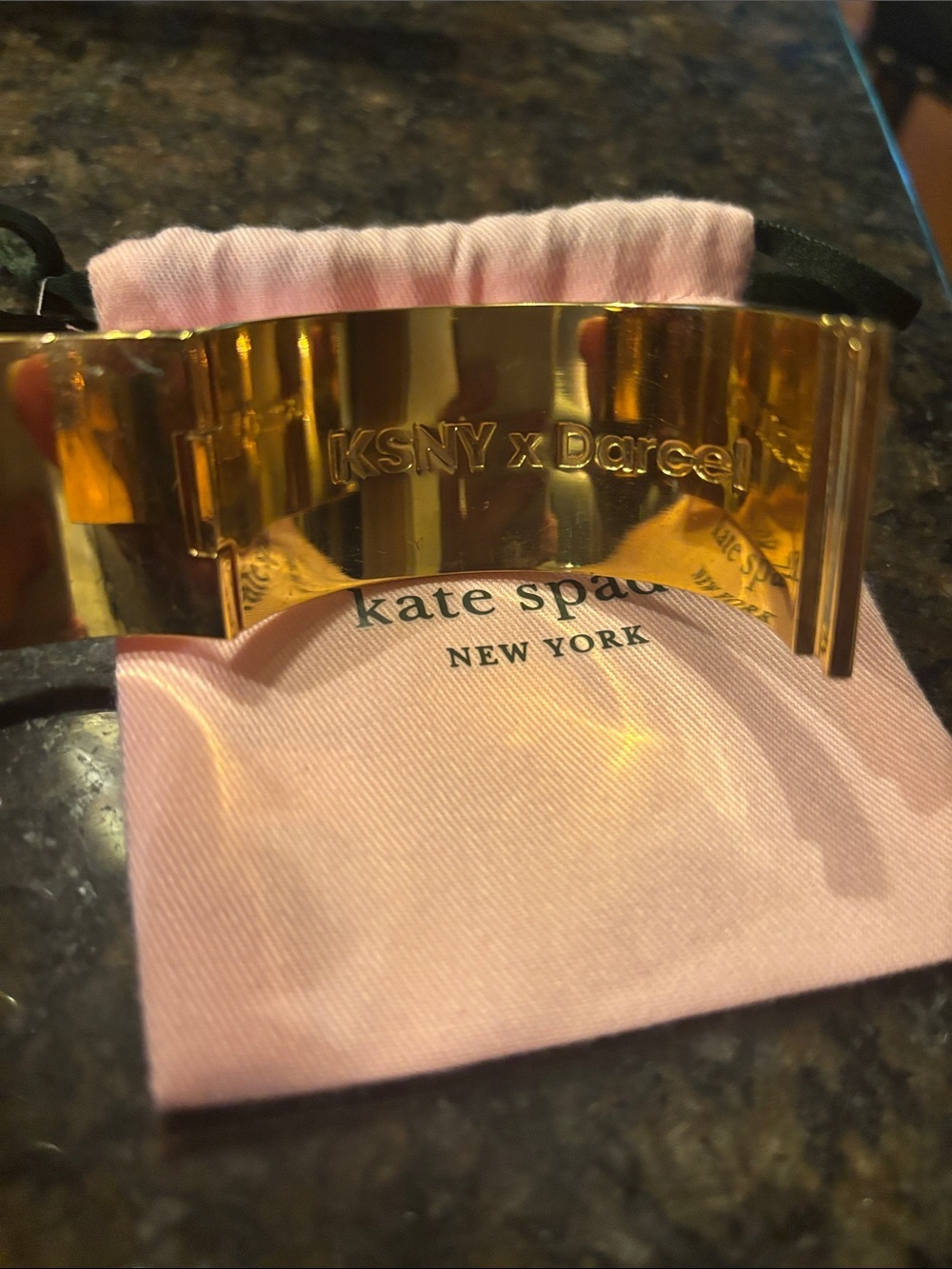 Kate Spade KSNY x Darcy Pink Enamel Bangle Bracelet - Picture 6 of 8